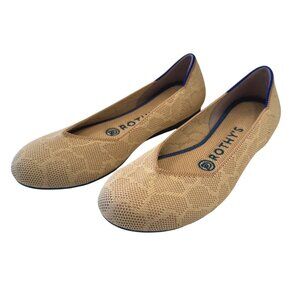 Rothy's Flats Sahara Gold Round Toe Size 6 NWB Loafer